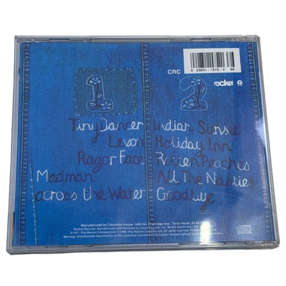 Elton John "Madman Across The Water" CD - Sing Along With Tiny Dancer & Levon - Picture 4 of 4